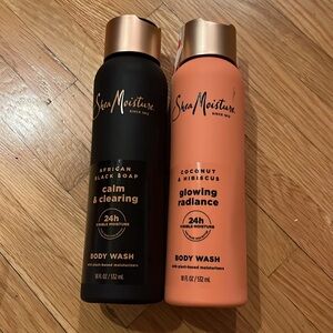 2 Bottles SheaMoisture Body Wash Glowing Radiance 18fl.oz (New)